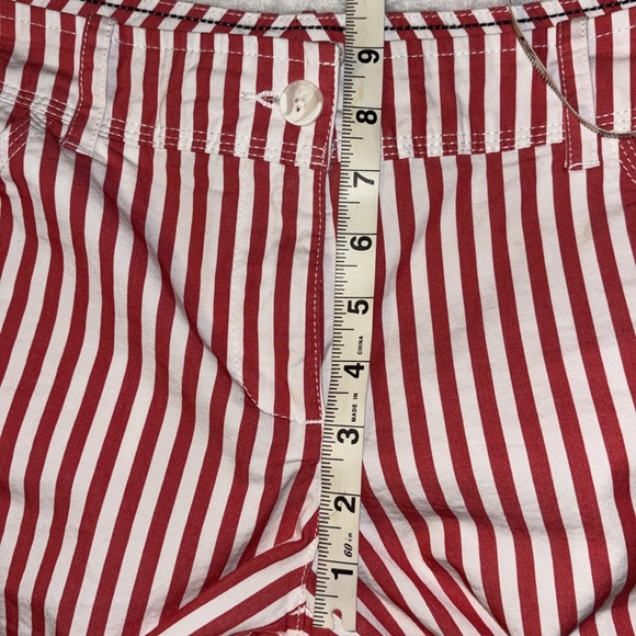 Tommy Hilfiger red and white striped shorts. Size 8. - Picture 9 of 10